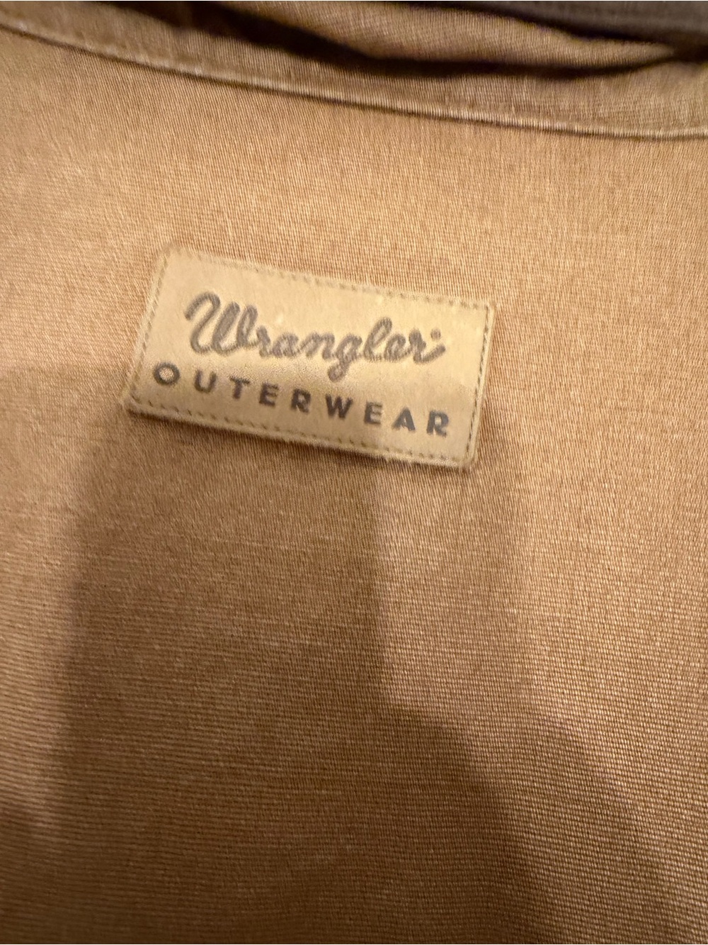 Vintage Wrangler Brown Canvas Field Jacket with Dark Collar - Picture 8 of 8